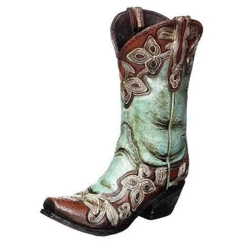 Picture of Cowgirl Boot Resin Vase