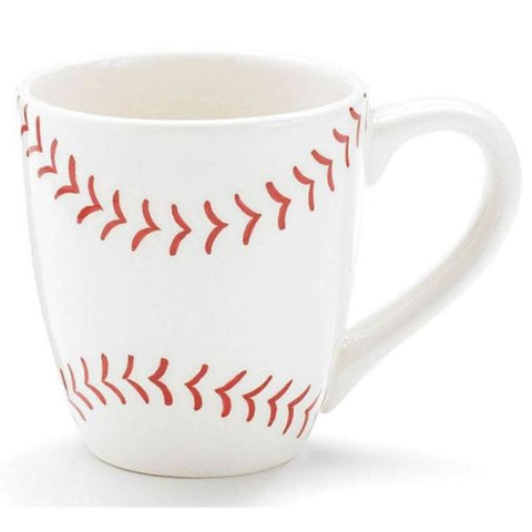 Picture of Hand-Painted Baseball Ceramic Mugs - 6 Pack